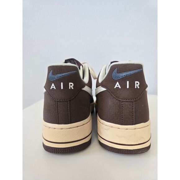 Nike Air Force 1 Low Mocha Brown Cream Sail Men’s Size 9 Streetwear RARE - Picture 4 of 9